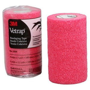 Vet Wrap Tape Red - 4X5Yd