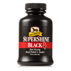 SUPERSHINE BLACK HOOF POLISH - 8 OZ