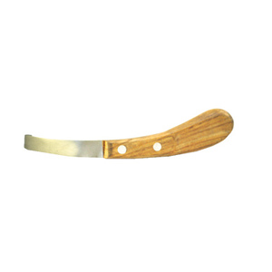 Stainless Steel Wide Blade Hoof Scraper 8-3-4 Right